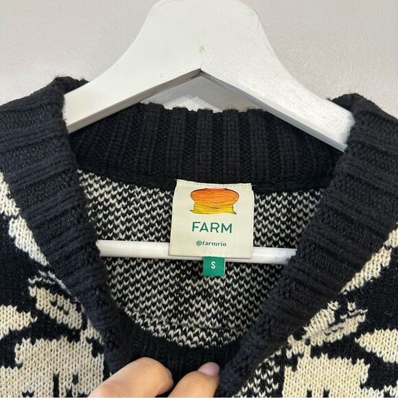 Farm Rio Black Pineapple Garden Knit Mini Dress - Picture 8 of 8